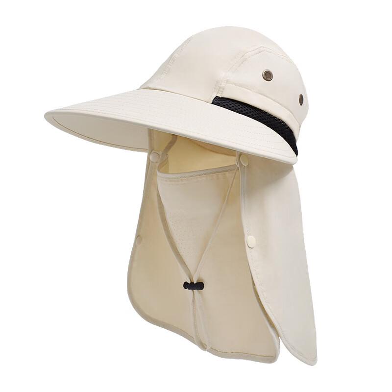 Men's Summer Wide Brim Sun Hat with Face Mask & Neck Flap