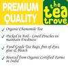 The Tea Trove Pure Chamomile Tea Bags Organic - 40 Eco-Friendly Caffeine Free Camomile Tea for Sleep | Pack of 1, 40 Grams