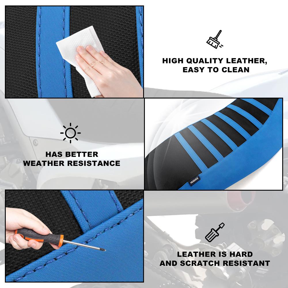 For Yamaha Raptor 700 Raptor 700R 2006-2024 Motorcycle Seat Cover PVC Leather Waterproof Anti-slip Seat Saddle Cushion Cover