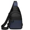 Men's breast bag, casual sports messenger bag, simple and fashionable men's chest shoulder travel bag, lightweight small backpack trend