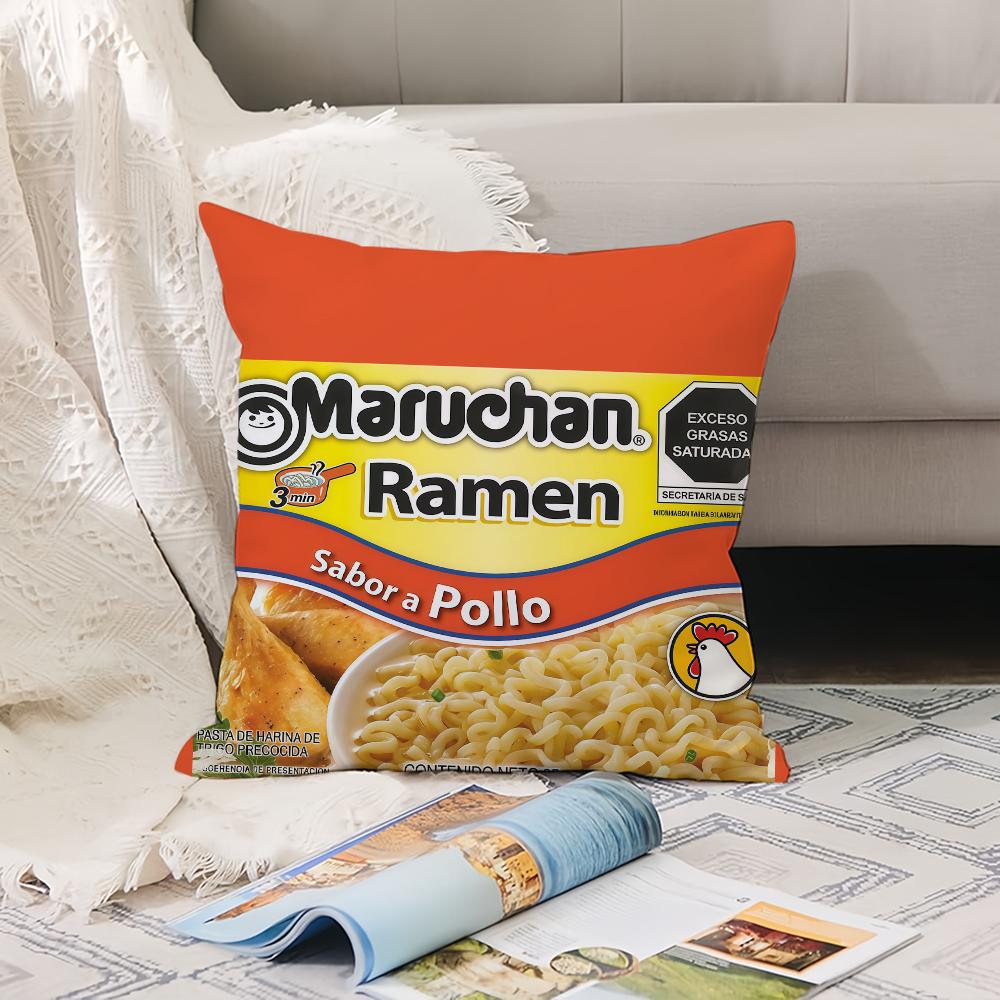 Fashion Print M-Marucha R-Ramen Pillow Case Office Cushions Suitable For Sofa Car Bedroom Decorative Cushion Cover