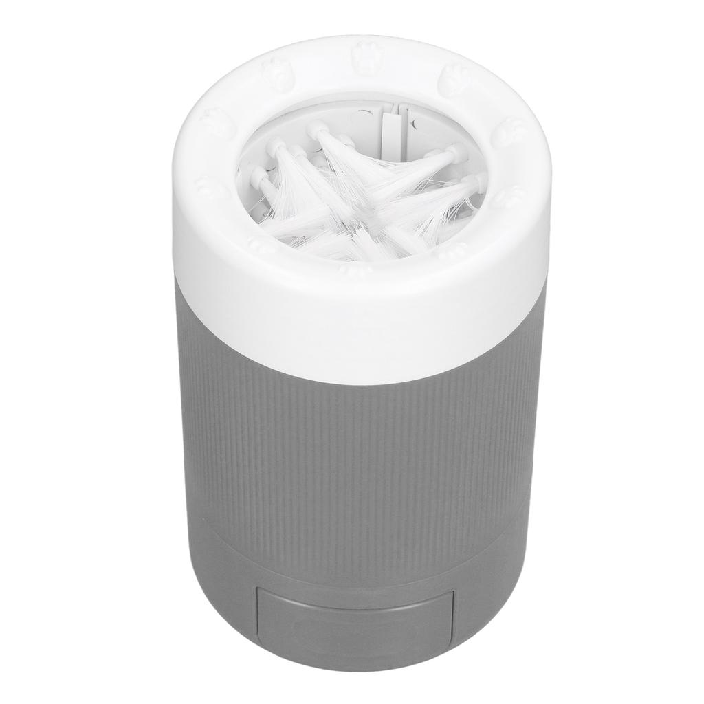Dog Paw Cleaner Soft Brush Hair Deep Cleansing Dirts Removal Pet Foot Washer for Home Travel Grey