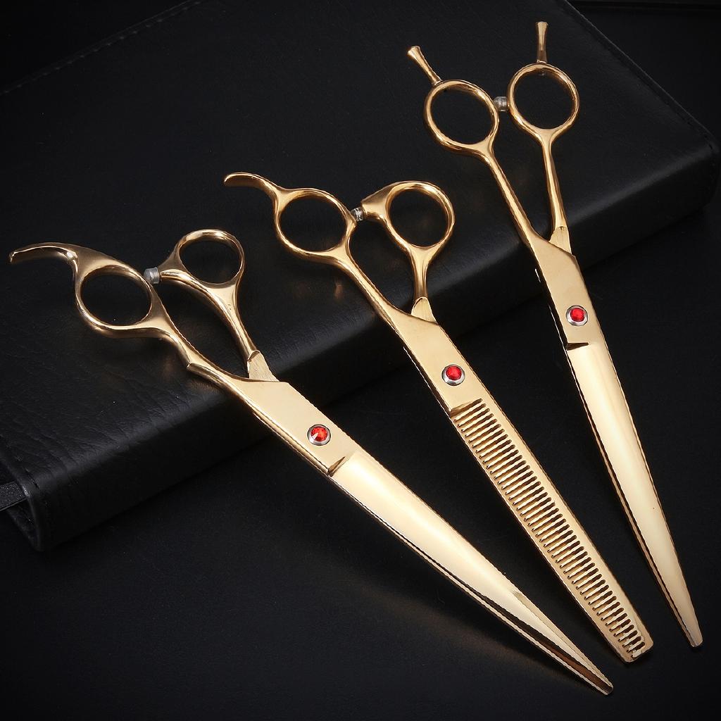 

26x16x3.8см 8 Профессиональные ножницы для груминга питомцев Собака Кошка Щенок Стрижка волос Филировочные Ножницы-расческа Набор