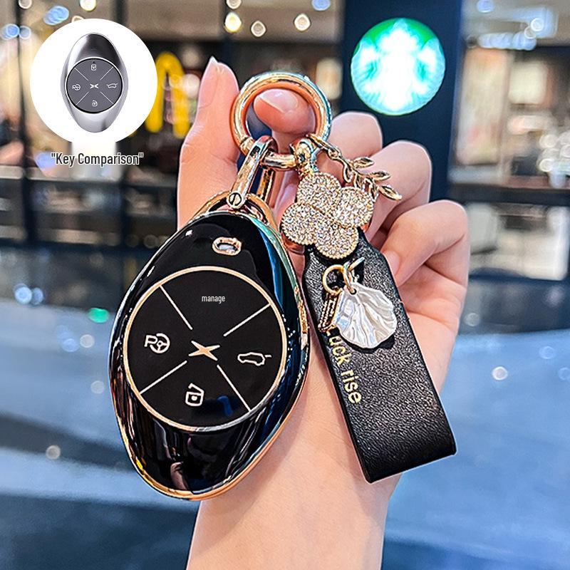Premium Key Cover & Keychain for Xiaopeng P7, G6, New P7i, P5, G3, G3i, G9 Models