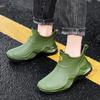 Trendy Men's Waterproof Rubber Rain Boots - Non-slip, Thickened, Sports Style  