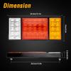 12V 36LED Truck Rear Tail Light Assembly Indicator Reverse Stop Driving Lighting Van Caravan Camper RV Trailer Lorry Bus Boat