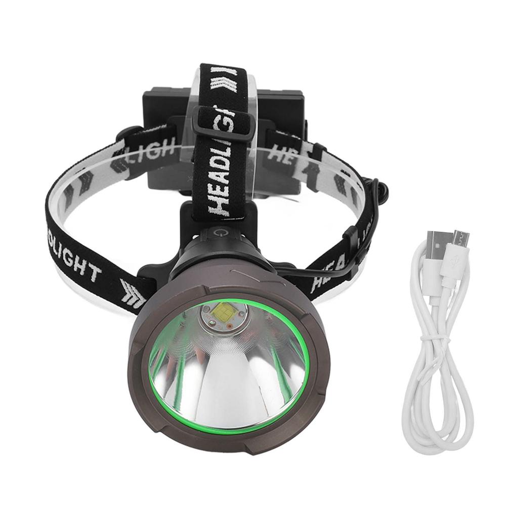 Rechargeable Aluminum Alloy and ABS High Brightness for Hiking Headlamp, Headlamp, Fishing, Camping,