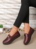 Women's leather flat shoes, spring and autumn women's loafers, classic single-product mother shoes, non-slip and comfortable