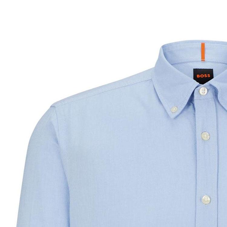 HUGO BOSS Embroidered Logo Long-sleeve Shirt 50489341-460