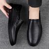 Men's Business Casual Shoes Handmade Layered Cowhide Rubber Bottom Leather Footwear for Office And Leisure