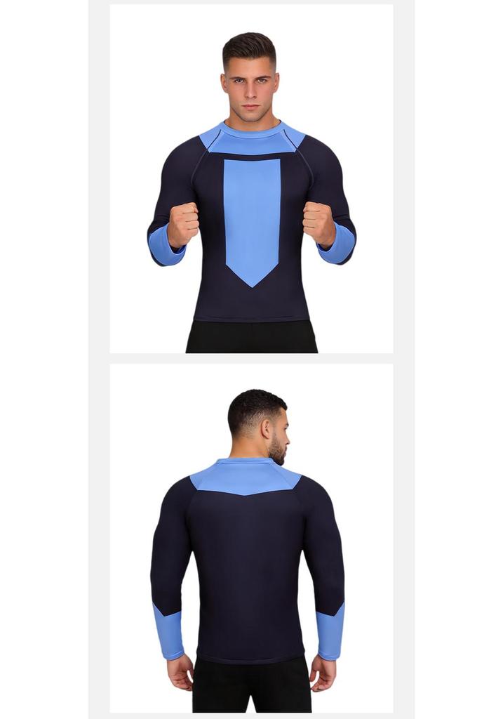 Seria Erou Invincibil Tricou Cosplay cu Uscare Rapidă pentru Adulți, Mânecă Lungă/Scurtă, Body Sport Fitness Strâmt