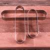 New Baking Mini Cake Mold Long Oval Stainless Steel Mousse Ring