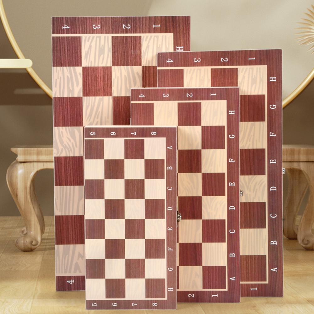 3 In 1 Wooden Chess Checkers Backgammon Set Portable Wooden Chess Set for Adults Kids