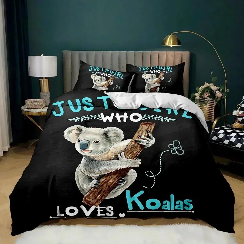 Top Howling Wolf In The Moonlit Night Bedding Set Polyester Just A Girl Who Loves Wolves Pattern Quilt Cover