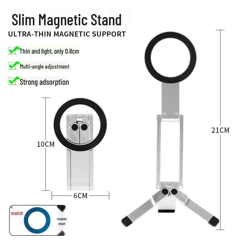 Travel Portable Folding Magnetic Phone Holder - Universal Mini Desktop Stand