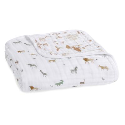 Aden anais japonês genuíno safari sonhos orgânico sonho cobertor ADBO10007 120 x 120 cm musselina algodão clássico sonho cobertor 1 peça bebê cobertor gaze