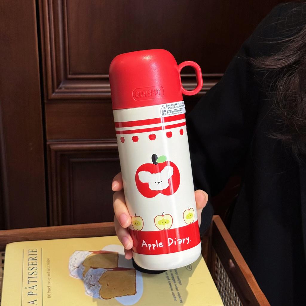 New Bullet Cover Direct Drinking Thermos Cup High Value Student Cup Portable Stainless Steel Vacuum Cup Gift