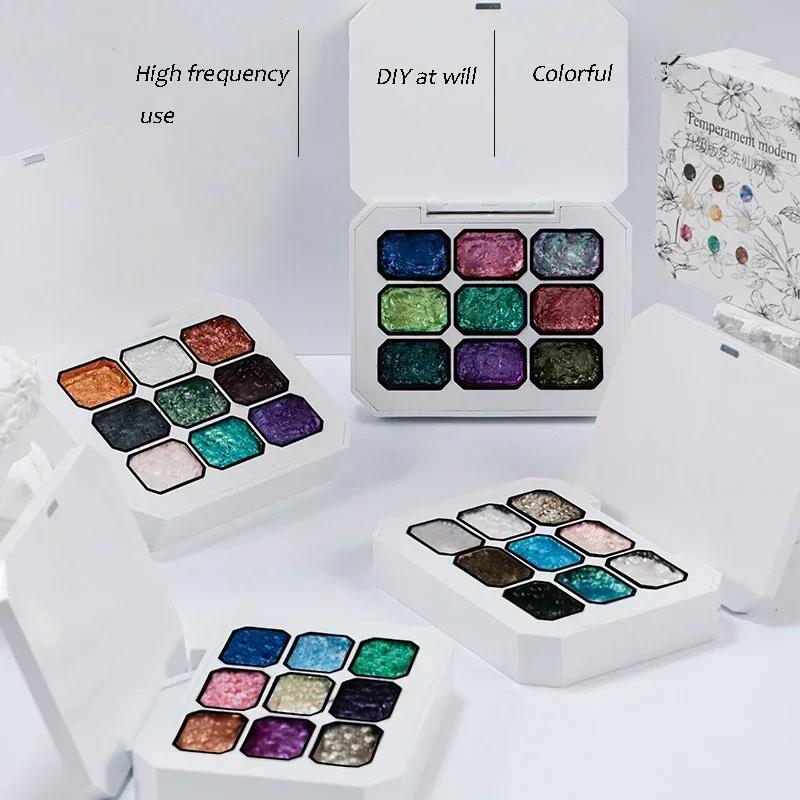 9 Colors Nail Fairy Dream Powder Color Texture Stereoscopic Styling Gel Nail Polish Professional Material Nail Gel varnishes