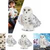 Adorable Wizard Snowy Owl Plush Toy Soft Stuffed Doll For Kids Christmas Gift