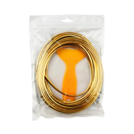 Moulding Trim Super Elasticity Direct Replacement Wear-resistant Electroplating Flexible Decorate Waterproof DIY Car Interior Moulding Trim