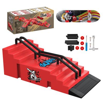 Finger Skateboard Skatepark Set Hindernisparcours Fingerboard Realistische Simulation Tragbares Übungsset Professionelles Mini-Skateboard Kinderspielzeug
