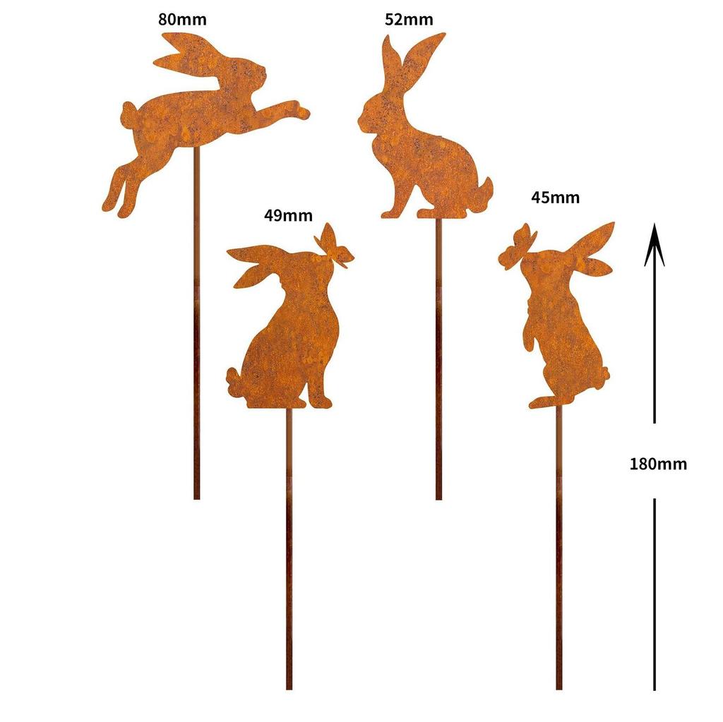 2024 Rusted Animal Silhouette Garden Flower Pot Decoration for Outdoor Courtyards and Grasslands