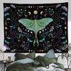 Tree Of Life Tapestry Wall Hanging Moon Phase Snake Tapestries Trippy Bohemia Hippie Mushroom Moth Floral For Living Room Bedroo