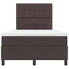 Boxspring bed with headboard Dark Brown 120 x 190 cm Fabric