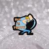 MAN I'M PRETTY! Enamel Pins Custom Keep Sports Fitness Brooches Lapel Badges Punk Gothic Jewelry Gift for Friends