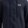 Emporio Armani Ea Fw24 Solid Color Drawstring Hooded Logo Print Cardigan Long Sleeve Sweatshirt Men Sweatshirt Navy-Blue 8NPM38-PJVTZ-1562