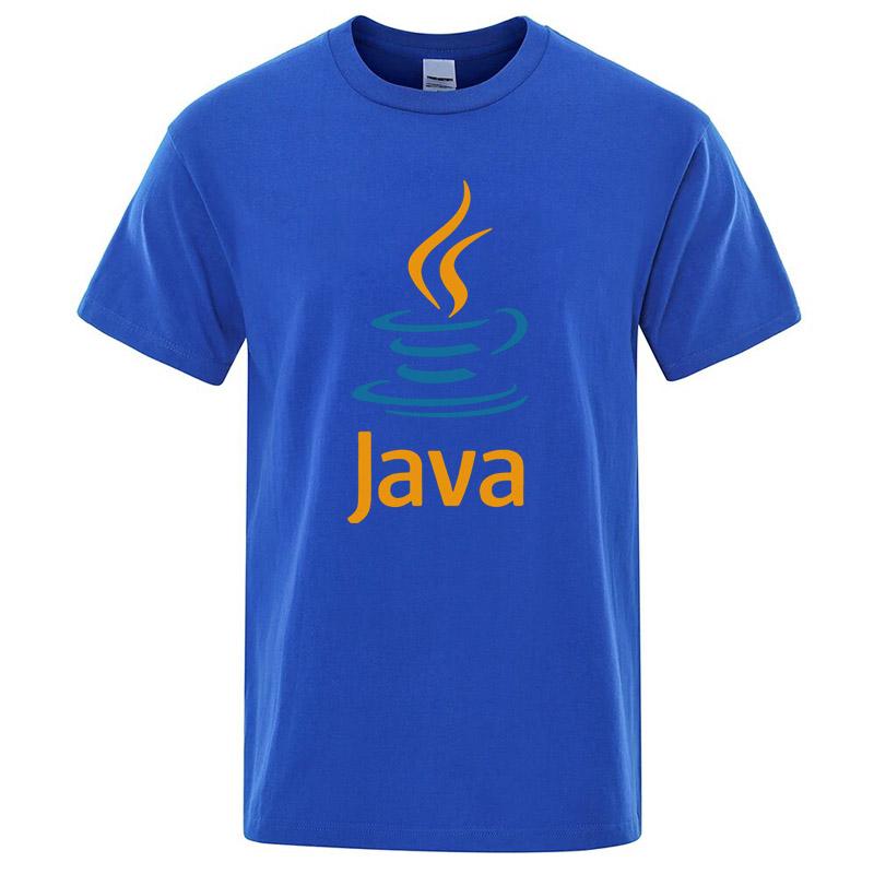 Summer Mens Tshirt High Quality 100 Cotton Funny JAVA Design Printing Casual Cool Oneck Tshirt Male Top for Men Hip Hop Tee