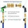 Male Female Threads Garden Hose Quick Connector 3/4 Inch Thread Water Hose Connector  Car Washing