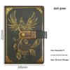 Set Regalo Quaderno Password A5 - Registro Riunioni d'Affari d'Ufficio & Diario Vintage con Logo Personalizzabile.