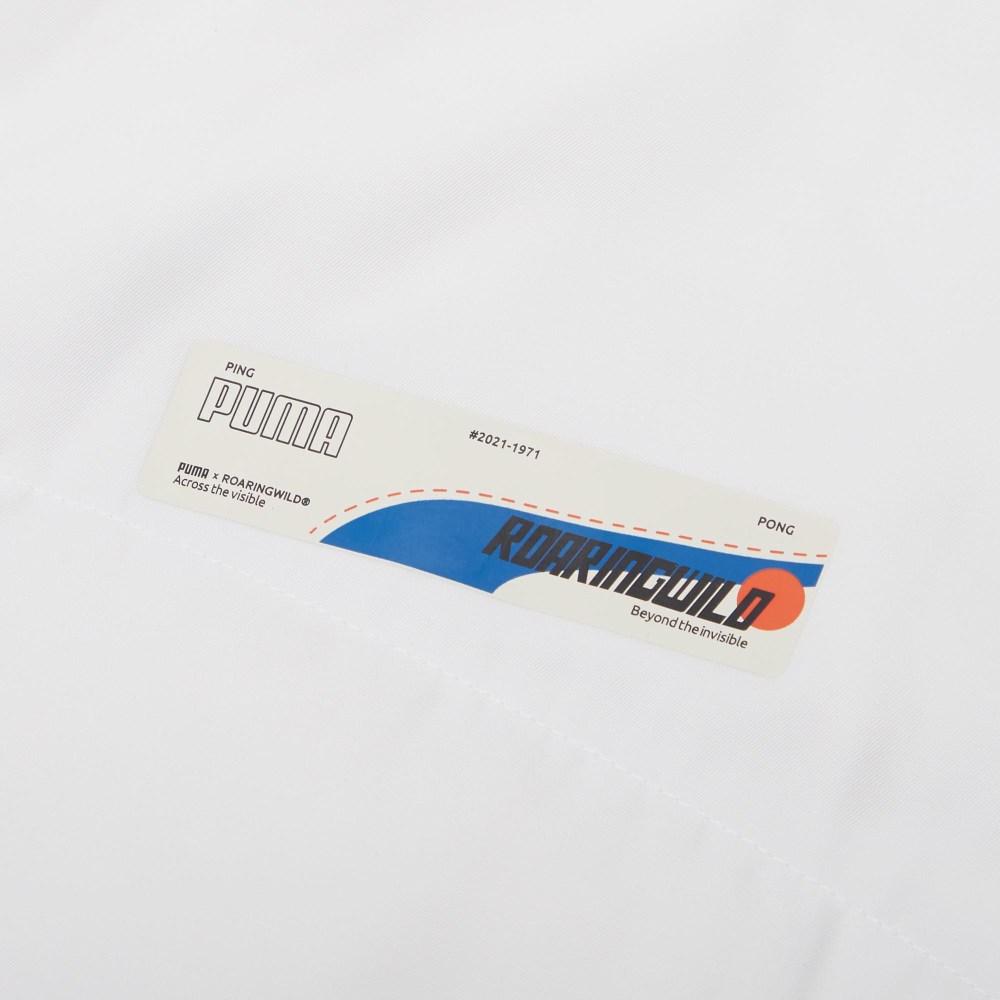 Puma Pánsky páperový kabát Roaringwild Co-Branded Reflexný Teplý So stojačikom Vrchné oblečenie Biely 532587-02