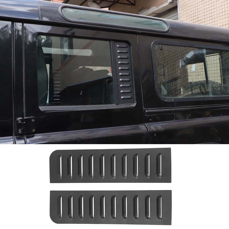 For Land Rover Defender 110 2004-2018 Aluminum Alloy Car Rear Side Window Ventilation Panel Decoration Modification Accessories C4