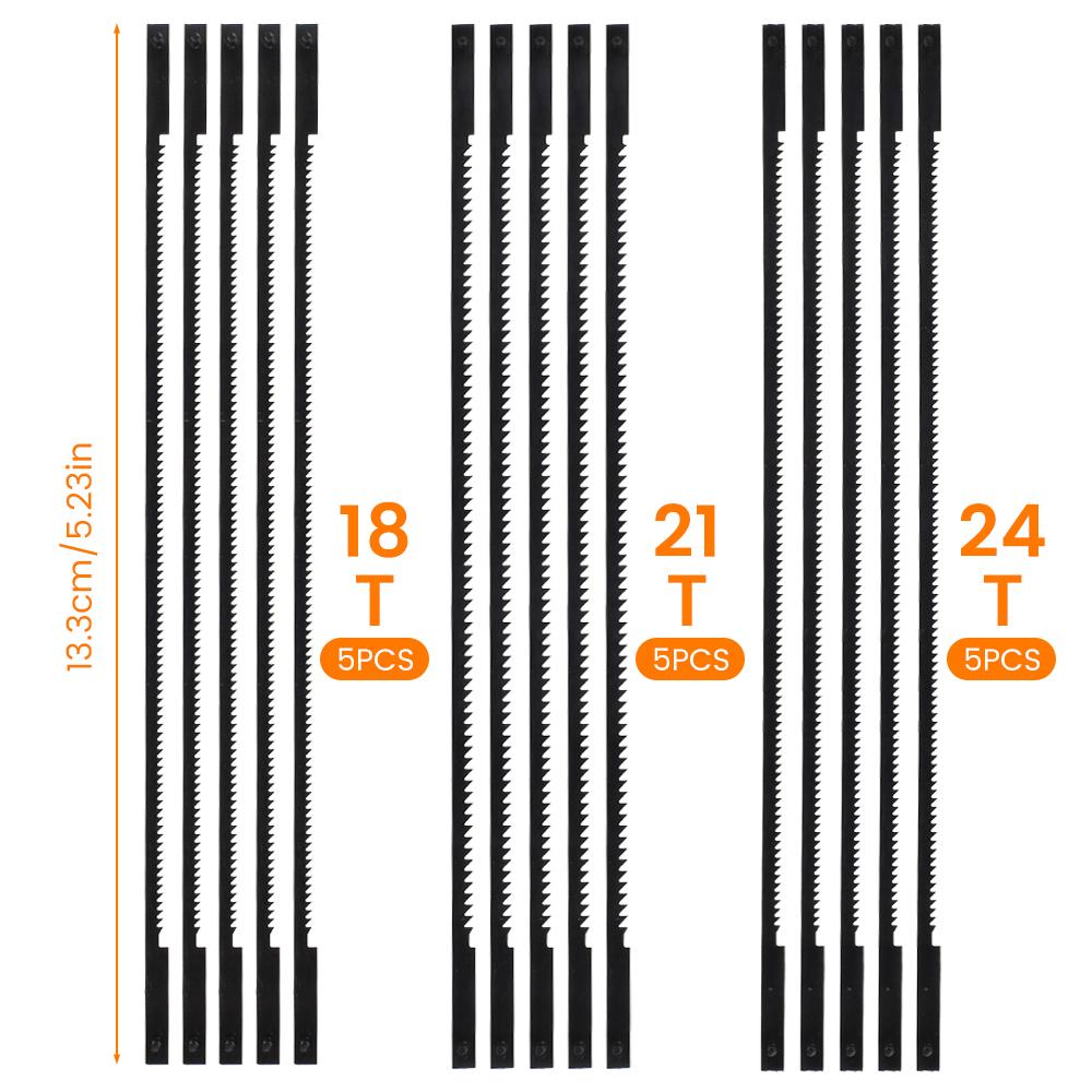 New 15/24PCS Saw Blades Multi Purpose Hand Tool Wood Plastic Foam Saw Kit18/21/24 Teeth Woodworking Model Hobby DIY Manufacture