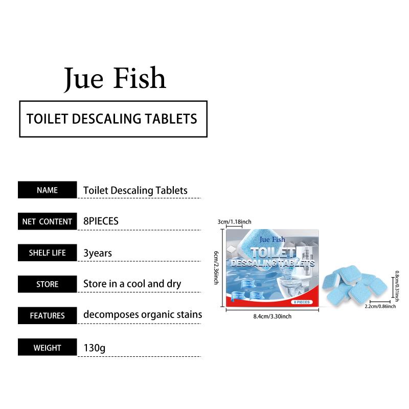 Toilet Cleaning Tablets Intense Descaling Power Removes Stains Odor for Household Bathroom Hygiene