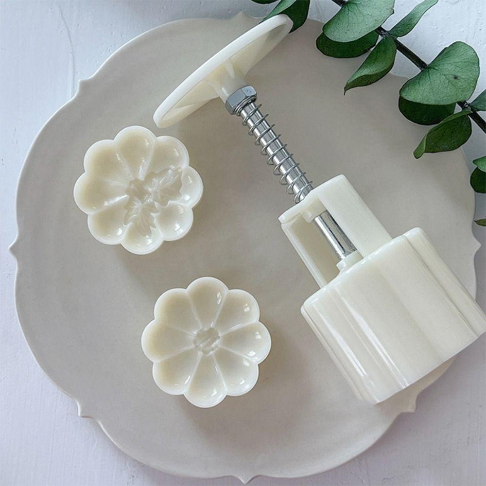 

50g Pumpkin Mooncake Mould Plastic Mooncake Stamps Cake Decoration Tool Cookie