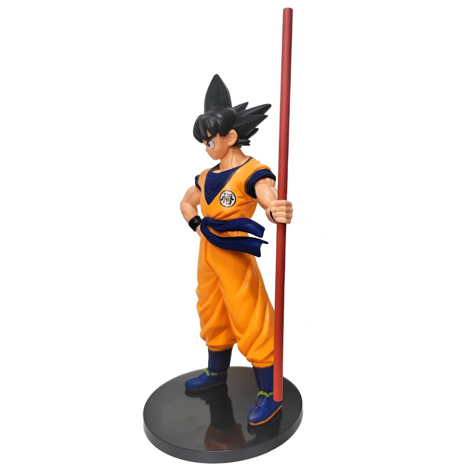 Dragon Ball Goku Super Saiyan Anime Figure 22cm Goku Action Figure Model Gifts for Kids Action Figure Toy Car Desk Ornament