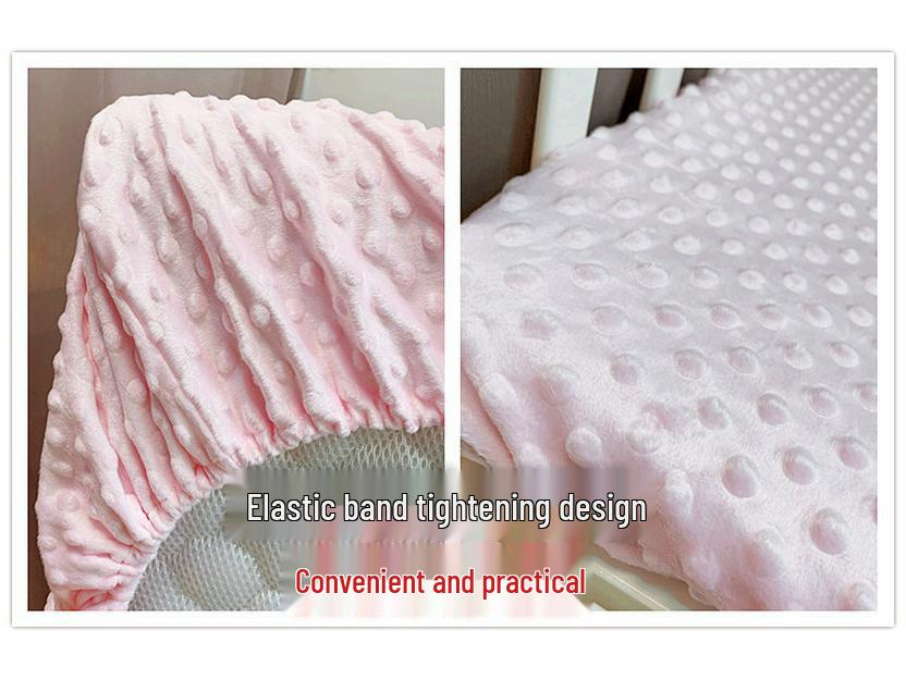 Weicher warmer Samt Kleinkind- und Kleinkind-Matratzenschoner - Gemütlich, einfarbig, ganzjähriger Komfort