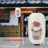 Japanese Style Lanterns 10 inch Lucky Cat Traditional Chinese Printing Hanging Lanterns Fabric Tamaribar Decor for Bar Pub Decor