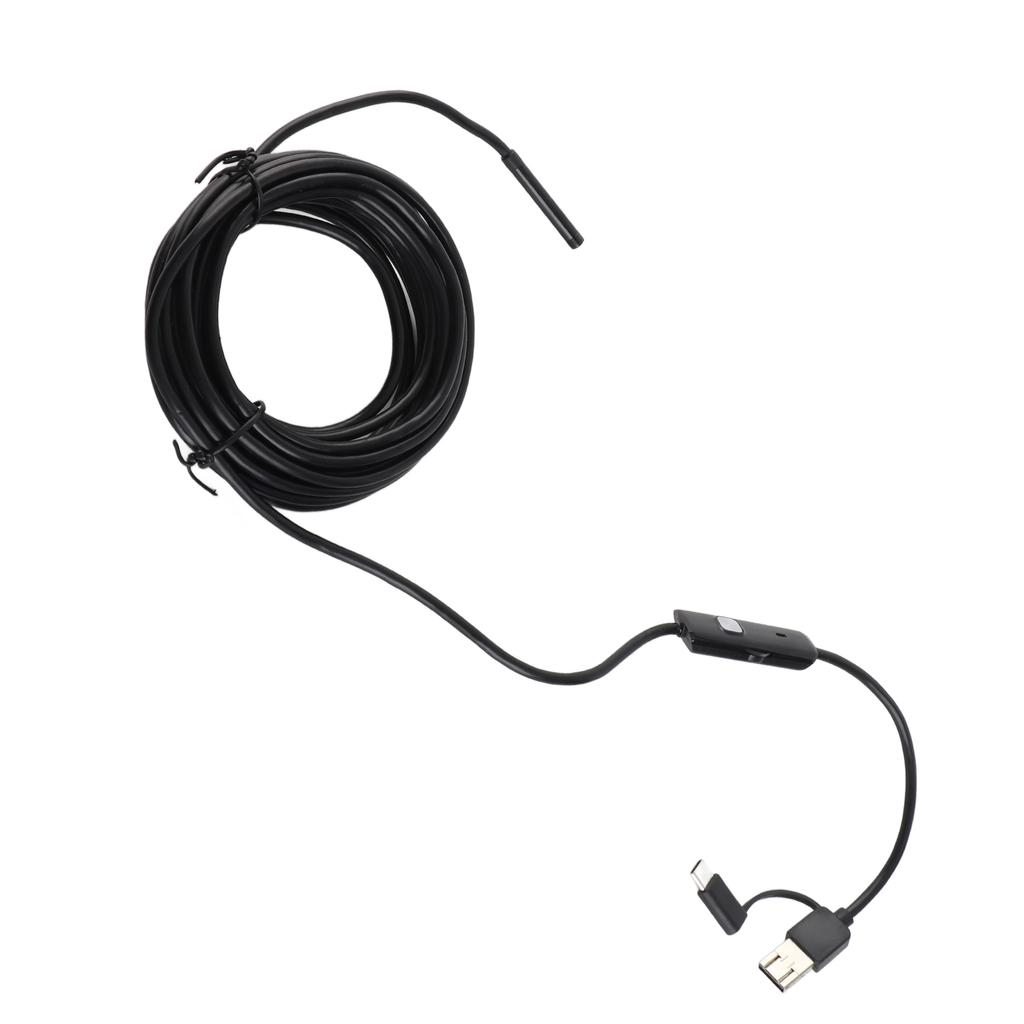 Endoskop Kamera Handy PC USB Typ C 3 In 1 für Android mit LED-Licht für Automobil 5 Meter Hartdraht 5,5 mm