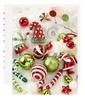 50-Piece Painted Christmas Ball Ornament Set for Tree Decorations