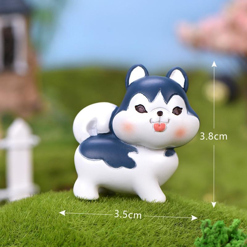 Cute Resin Bichon Frise Dog Statue Ideal For Succulent Planter Decorations And Crafts