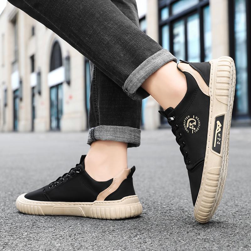 Men'S Autumn Fashion Casual Walking Shoes, Featuring A Striped Design, Comfort and Breathability, Suitable for Both Sports and Leisure Shoes