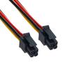 Chenyang CY ATX Molex Microfit Connector Male To Male Power Pitch 4-Pin Cable, 60cm, 3.0mm