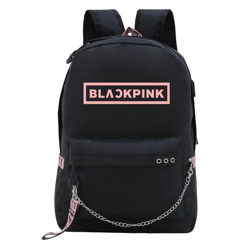 Blackpink Girl Group Backpack Junior High School High School Female Students Casual Large Capacity Schoolbag