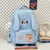 Schoolbag Cute Puppy Schoolbag Female Junior High School Student Cartoon Transparent Pain Bag Ins Wind Large Capacity Backpack Student Backpack Tide