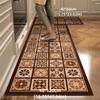 Retro Kitchen Floor Mat Quick-drying Floor Rug High Quality Doormat  Household