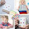 15/45pcs Children Sticker Toys Colorful Laser Dot Heart Star Handmade DIY Decorative Stickers for Kid Birthday Gifts TMZ